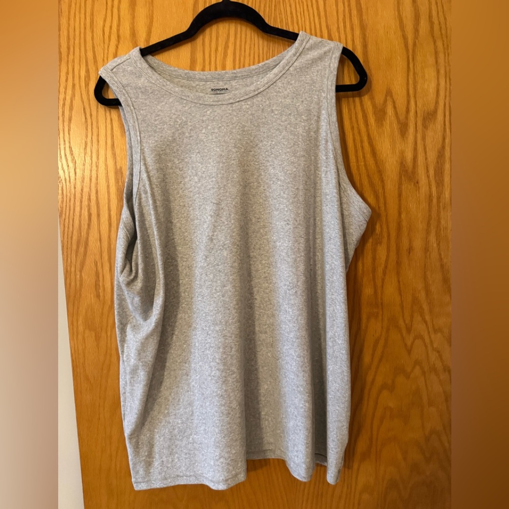 Gray Sleeveless Top